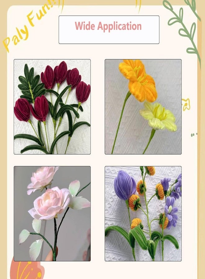 Just Flowers سلك سيقان الزهور الأخضر من جست فلاورز، سلك حرفي لصنع الزهور (50 قطعة، أخضر) - Image 3